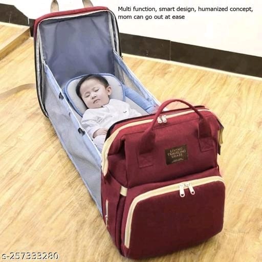 Baby diaper bag moms shoulder bag adjustable cot adjustment travelling support for mothers