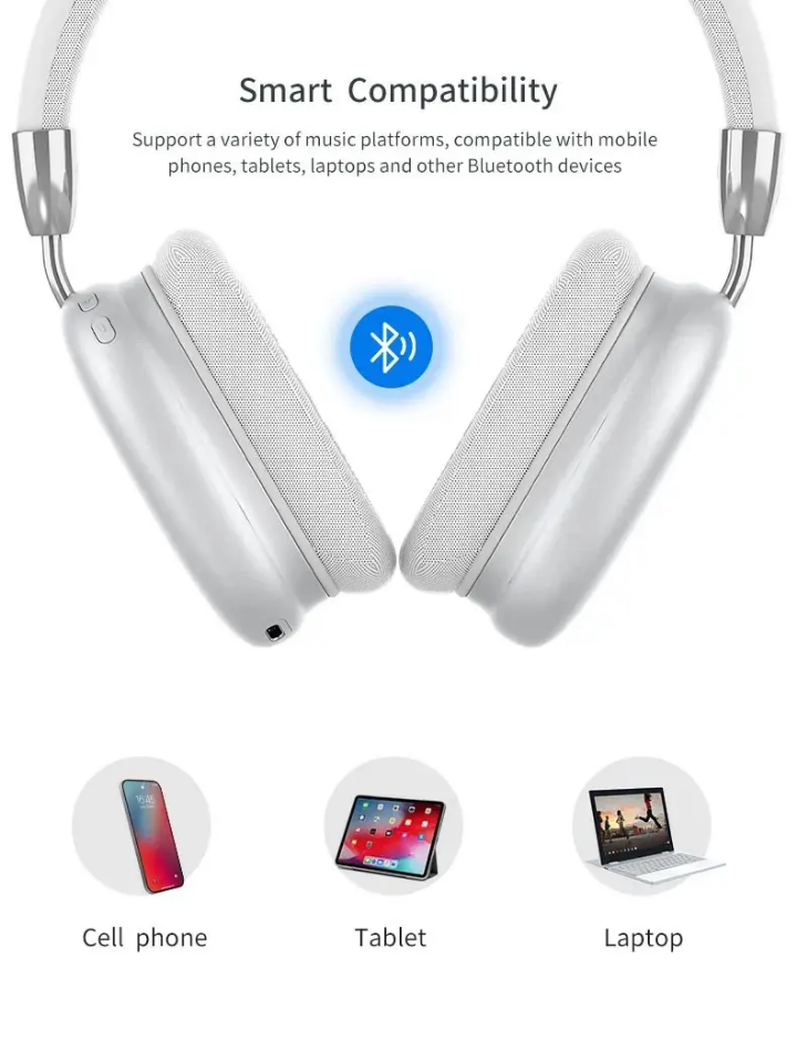 Headsets and headphones wireless P9 on ear speaker
