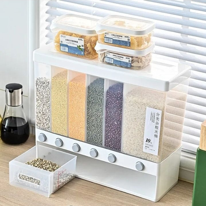 10kg cereal dispenser with on off button